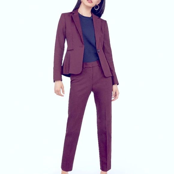 Express Jackets & Blazers - 3 Piece Express Brand Maroon Suit Set